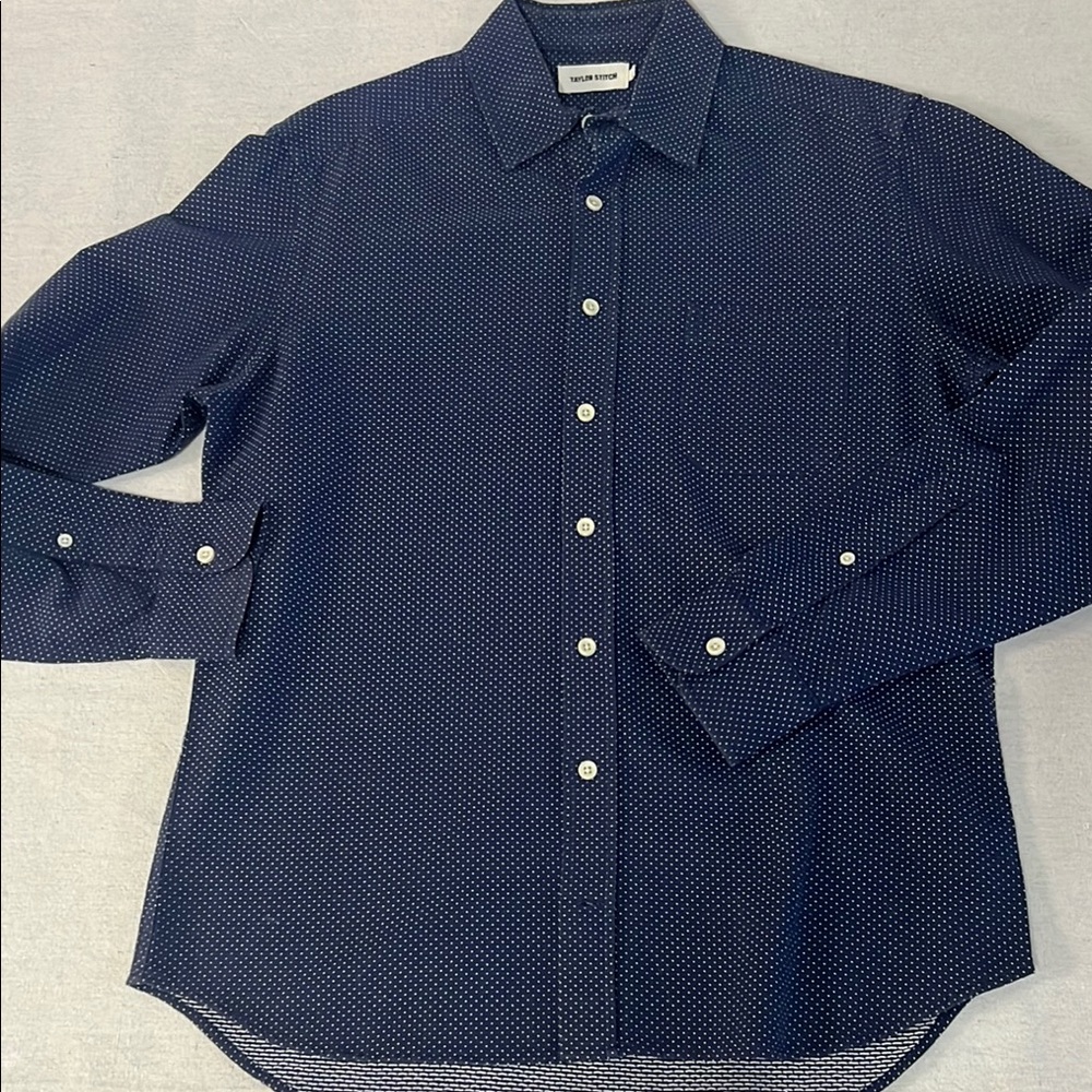 Taylor Stitch California in Navy w/ White Dot